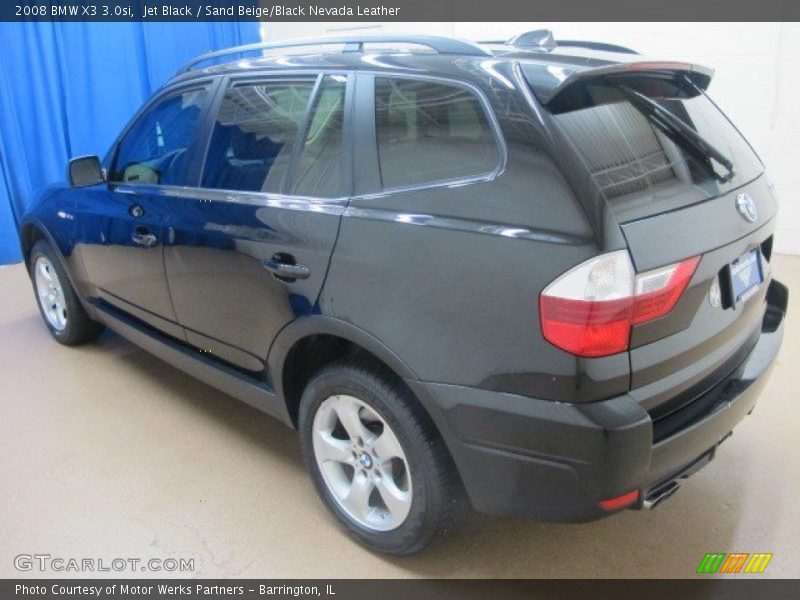 Jet Black / Sand Beige/Black Nevada Leather 2008 BMW X3 3.0si