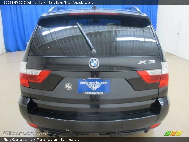 Jet Black / Sand Beige/Black Nevada Leather 2008 BMW X3 3.0si