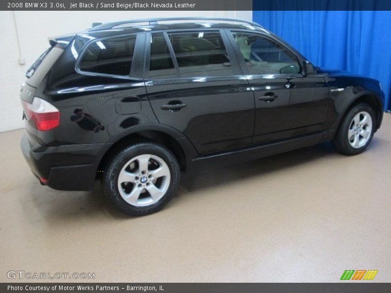 Jet Black / Sand Beige/Black Nevada Leather 2008 BMW X3 3.0si