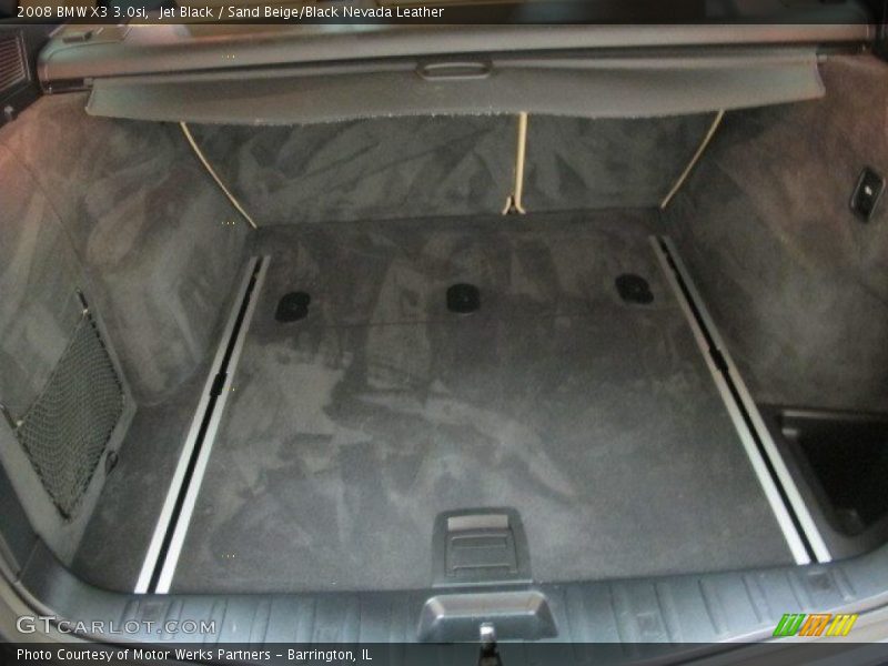 Jet Black / Sand Beige/Black Nevada Leather 2008 BMW X3 3.0si