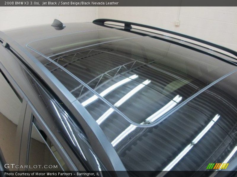 Jet Black / Sand Beige/Black Nevada Leather 2008 BMW X3 3.0si