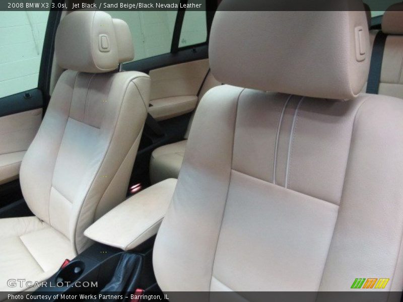Jet Black / Sand Beige/Black Nevada Leather 2008 BMW X3 3.0si