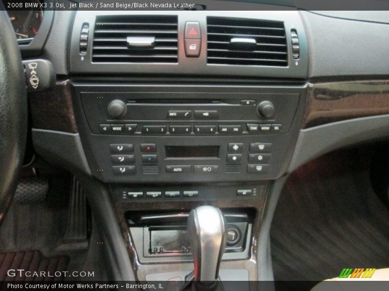 Jet Black / Sand Beige/Black Nevada Leather 2008 BMW X3 3.0si