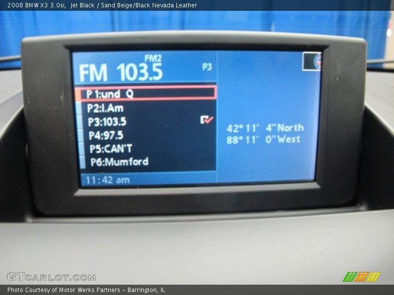 Jet Black / Sand Beige/Black Nevada Leather 2008 BMW X3 3.0si