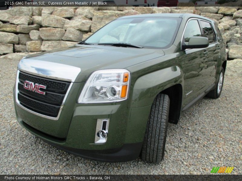 Cypress Green Metallic / Jet Black 2015 GMC Terrain SLE