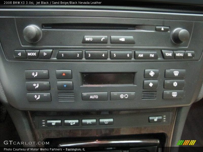 Jet Black / Sand Beige/Black Nevada Leather 2008 BMW X3 3.0si