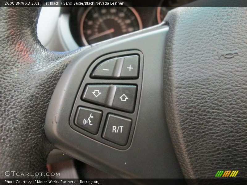 Jet Black / Sand Beige/Black Nevada Leather 2008 BMW X3 3.0si