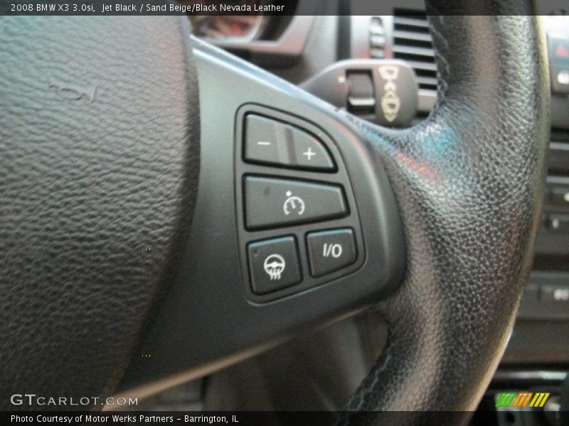 Jet Black / Sand Beige/Black Nevada Leather 2008 BMW X3 3.0si