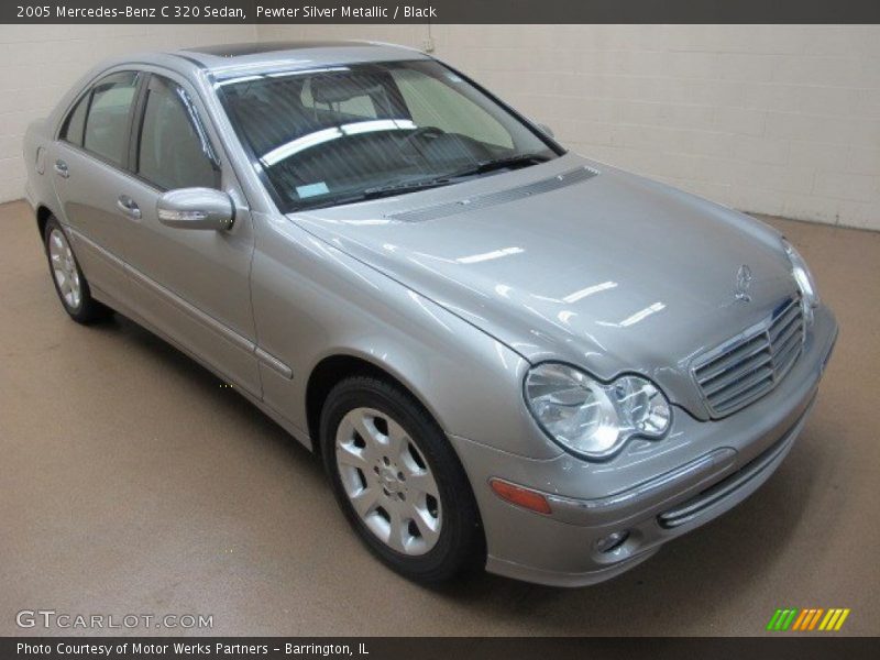 Pewter Silver Metallic / Black 2005 Mercedes-Benz C 320 Sedan