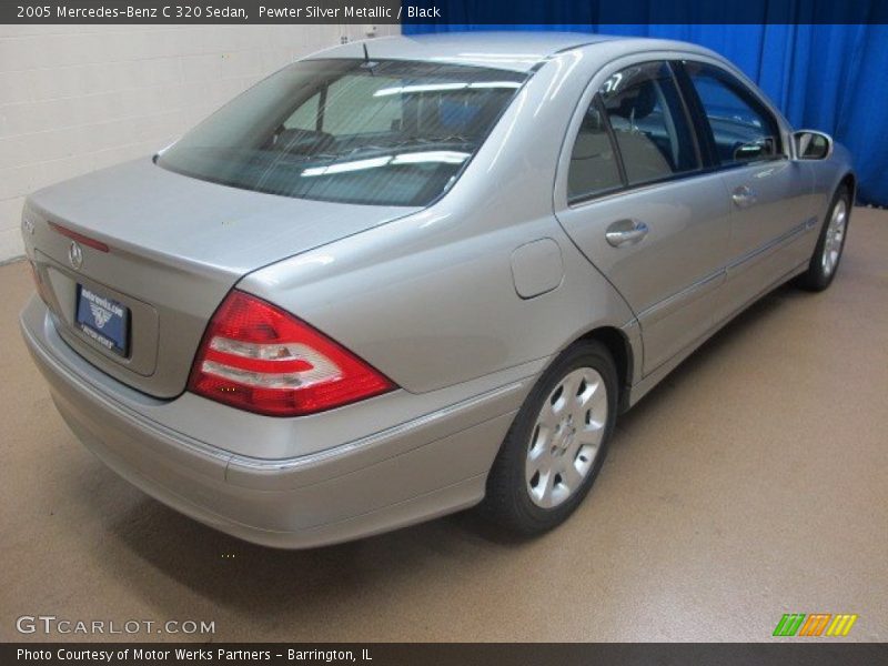 Pewter Silver Metallic / Black 2005 Mercedes-Benz C 320 Sedan