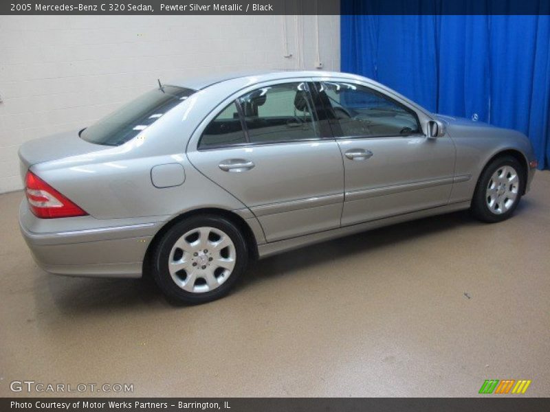 Pewter Silver Metallic / Black 2005 Mercedes-Benz C 320 Sedan