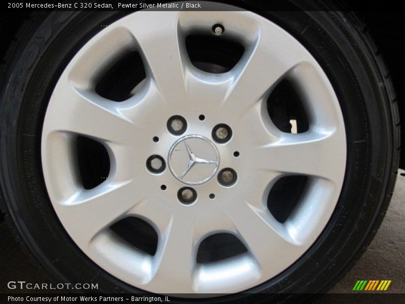 Pewter Silver Metallic / Black 2005 Mercedes-Benz C 320 Sedan