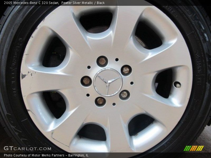 Pewter Silver Metallic / Black 2005 Mercedes-Benz C 320 Sedan