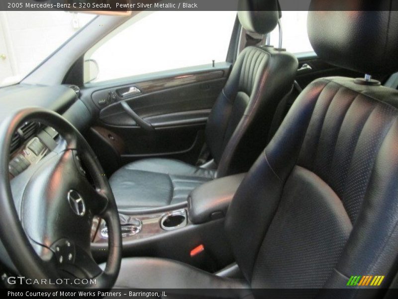 Pewter Silver Metallic / Black 2005 Mercedes-Benz C 320 Sedan