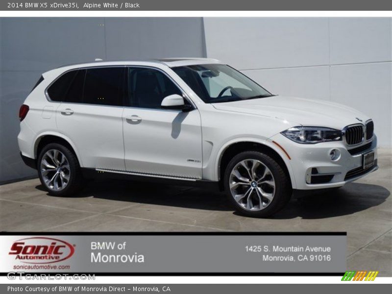 Alpine White / Black 2014 BMW X5 xDrive35i