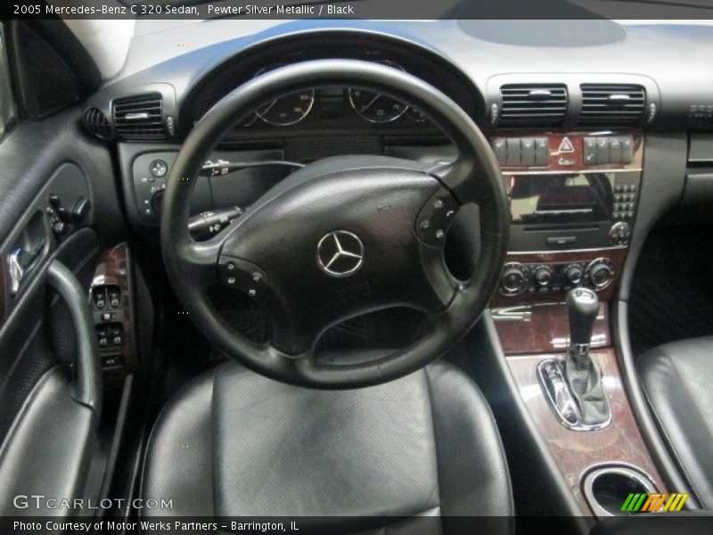 Pewter Silver Metallic / Black 2005 Mercedes-Benz C 320 Sedan