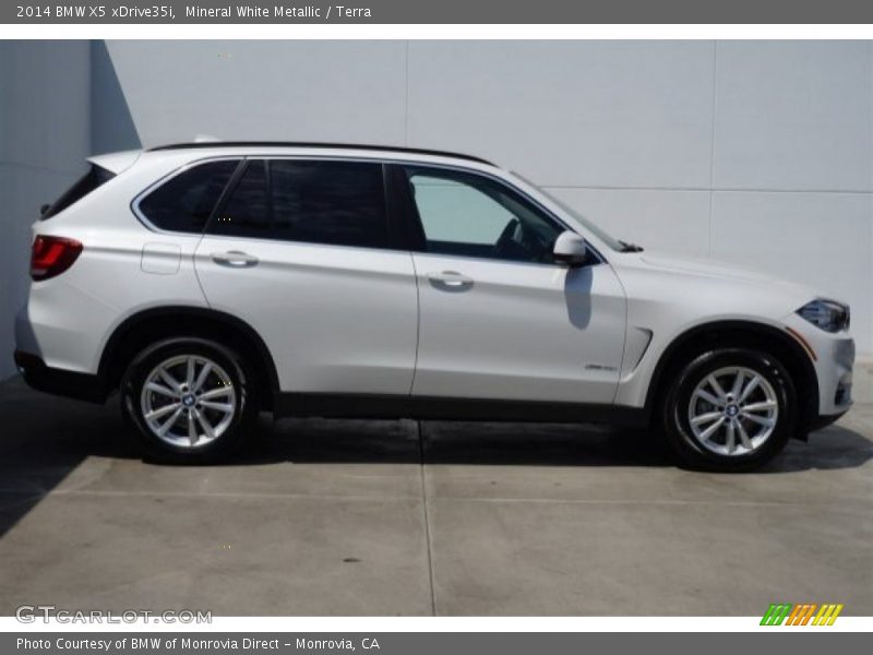 Mineral White Metallic / Terra 2014 BMW X5 xDrive35i