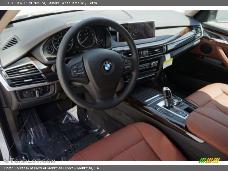 Mineral White Metallic / Terra 2014 BMW X5 xDrive35i