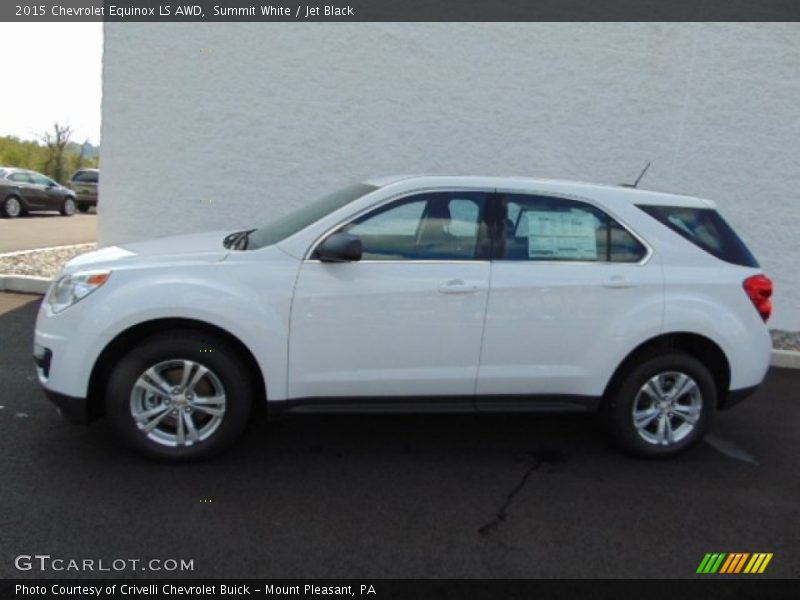 Summit White / Jet Black 2015 Chevrolet Equinox LS AWD