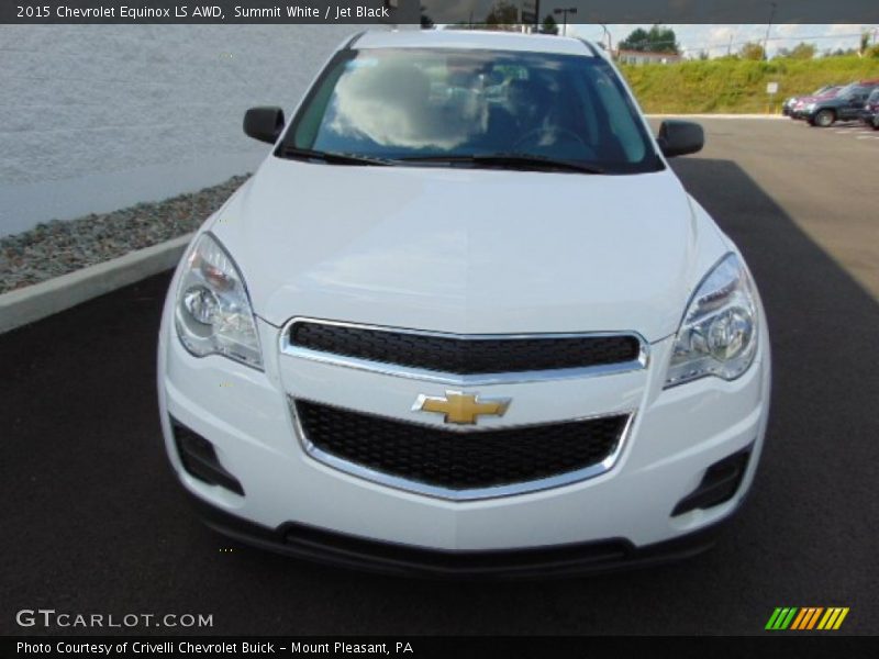 Summit White / Jet Black 2015 Chevrolet Equinox LS AWD