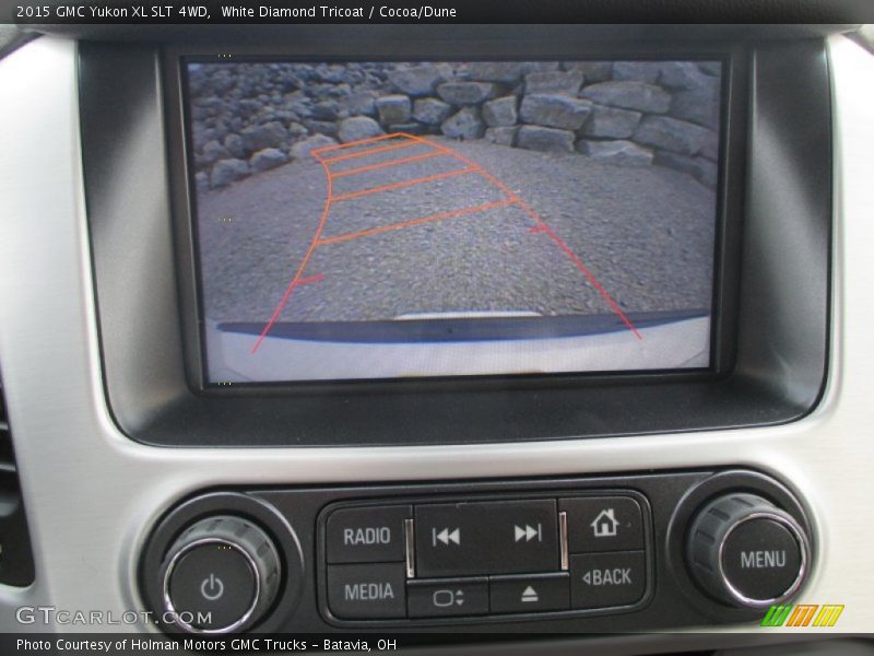 White Diamond Tricoat / Cocoa/Dune 2015 GMC Yukon XL SLT 4WD