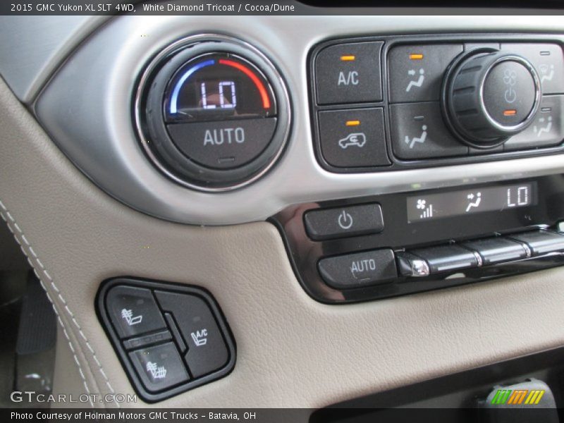 White Diamond Tricoat / Cocoa/Dune 2015 GMC Yukon XL SLT 4WD
