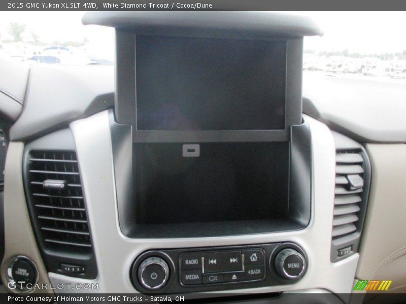 White Diamond Tricoat / Cocoa/Dune 2015 GMC Yukon XL SLT 4WD