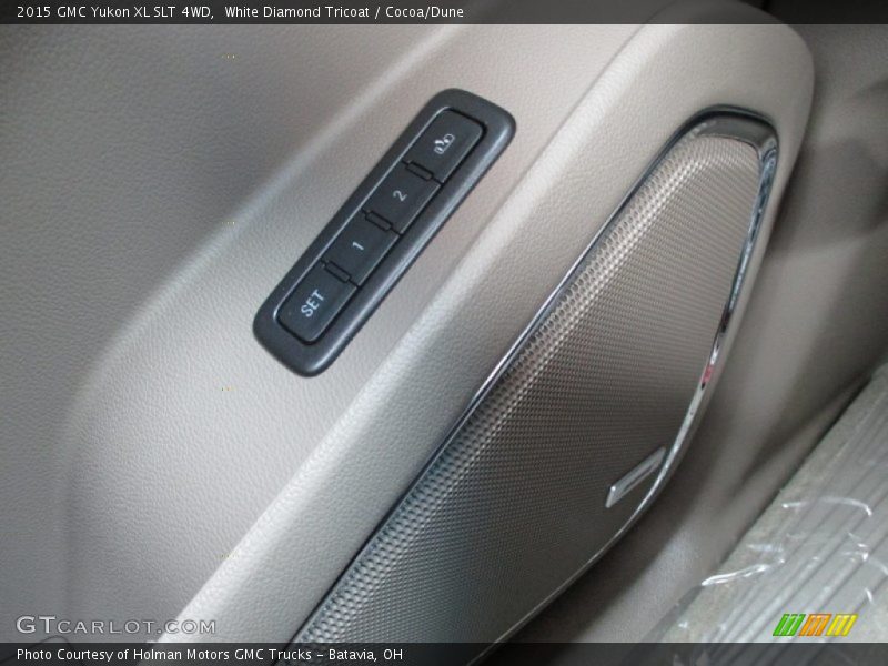 White Diamond Tricoat / Cocoa/Dune 2015 GMC Yukon XL SLT 4WD