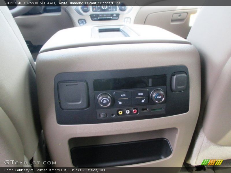 White Diamond Tricoat / Cocoa/Dune 2015 GMC Yukon XL SLT 4WD