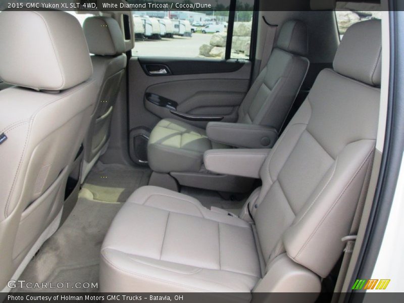 White Diamond Tricoat / Cocoa/Dune 2015 GMC Yukon XL SLT 4WD