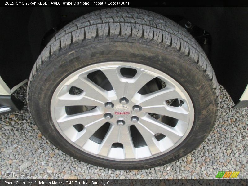 White Diamond Tricoat / Cocoa/Dune 2015 GMC Yukon XL SLT 4WD