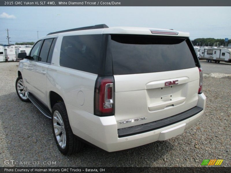 White Diamond Tricoat / Cocoa/Dune 2015 GMC Yukon XL SLT 4WD