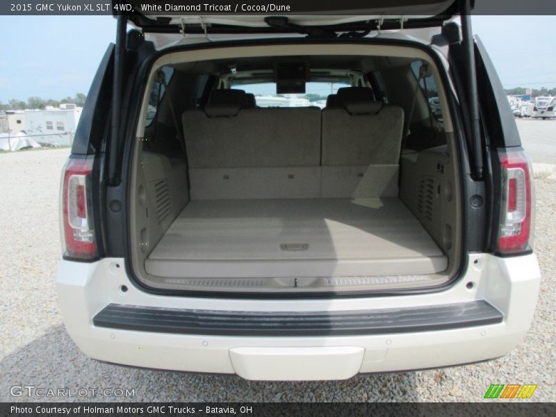 White Diamond Tricoat / Cocoa/Dune 2015 GMC Yukon XL SLT 4WD