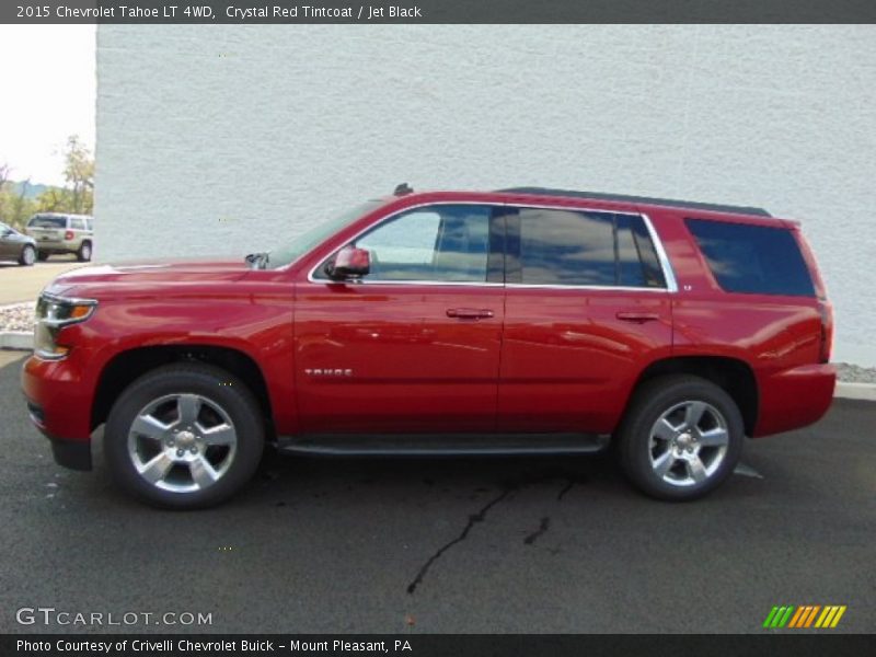Crystal Red Tintcoat / Jet Black 2015 Chevrolet Tahoe LT 4WD