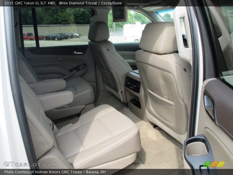 White Diamond Tricoat / Cocoa/Dune 2015 GMC Yukon XL SLT 4WD