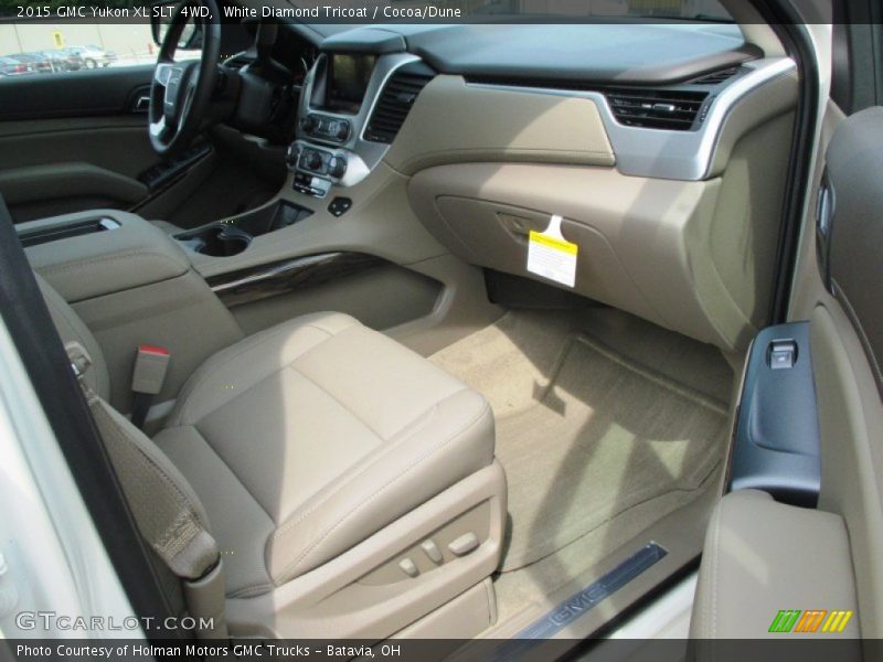 White Diamond Tricoat / Cocoa/Dune 2015 GMC Yukon XL SLT 4WD