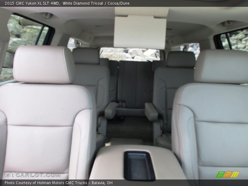 White Diamond Tricoat / Cocoa/Dune 2015 GMC Yukon XL SLT 4WD