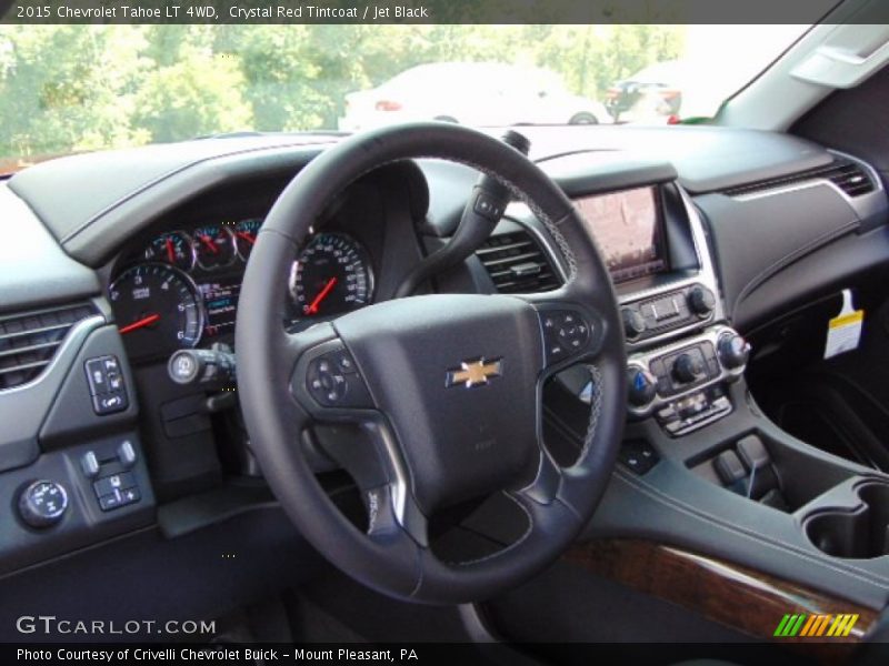 Crystal Red Tintcoat / Jet Black 2015 Chevrolet Tahoe LT 4WD