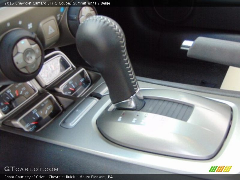 Summit White / Beige 2015 Chevrolet Camaro LT/RS Coupe