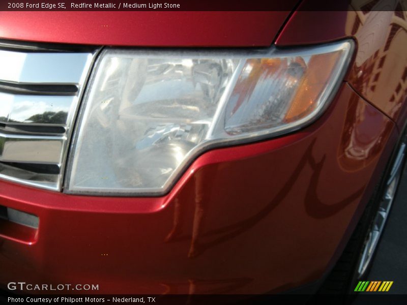 Redfire Metallic / Medium Light Stone 2008 Ford Edge SE