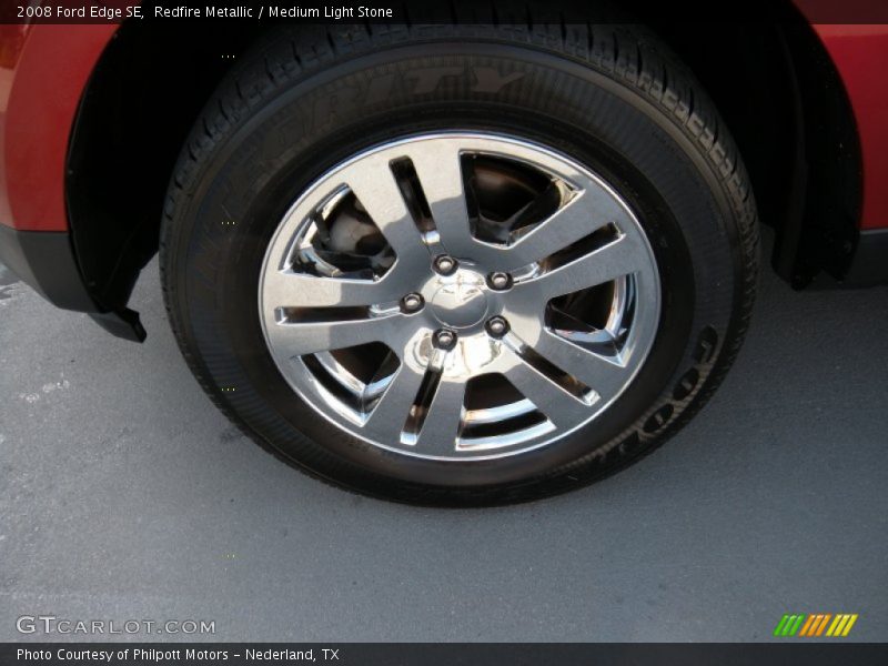 Redfire Metallic / Medium Light Stone 2008 Ford Edge SE