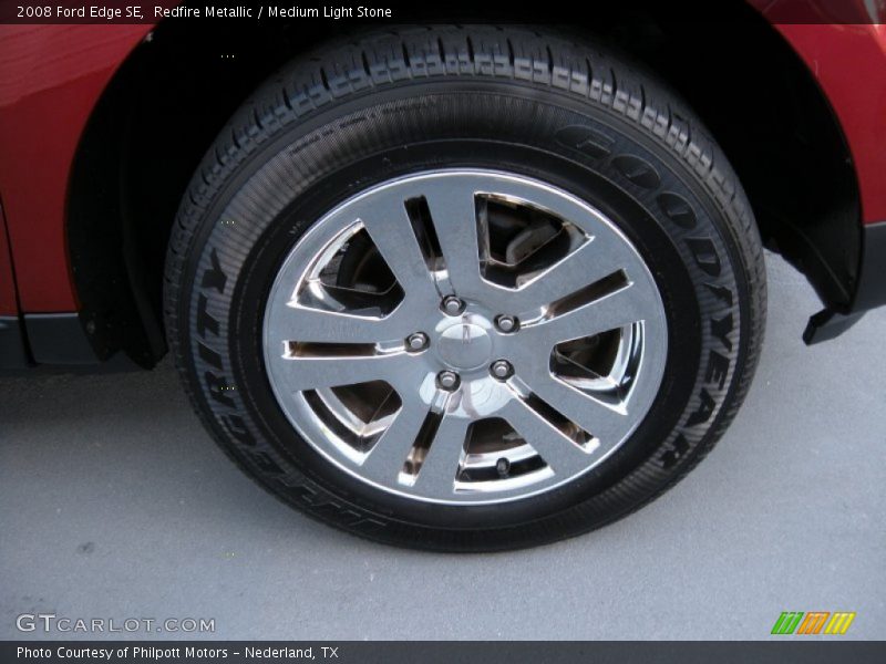 Redfire Metallic / Medium Light Stone 2008 Ford Edge SE
