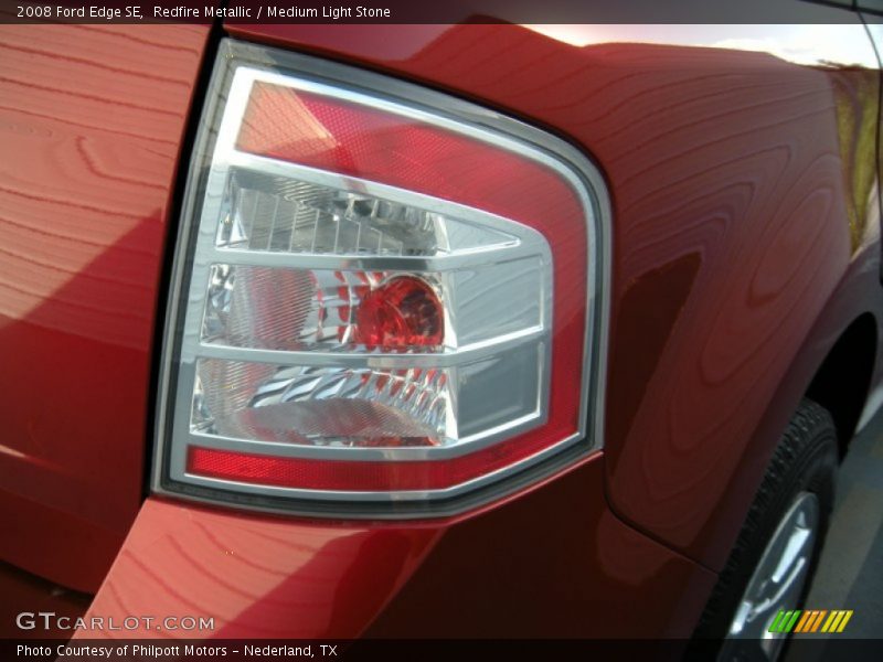 Redfire Metallic / Medium Light Stone 2008 Ford Edge SE