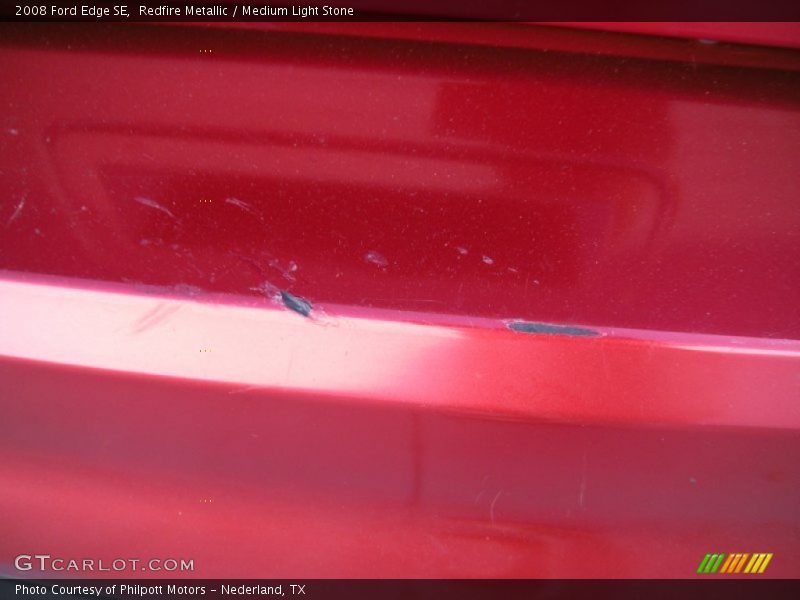 Redfire Metallic / Medium Light Stone 2008 Ford Edge SE