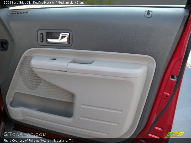 Redfire Metallic / Medium Light Stone 2008 Ford Edge SE