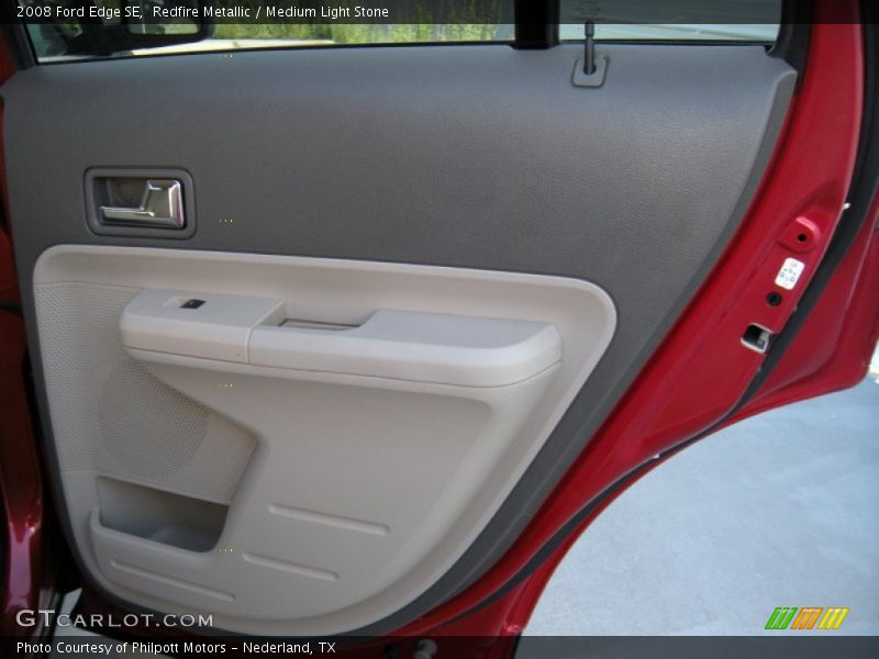Redfire Metallic / Medium Light Stone 2008 Ford Edge SE