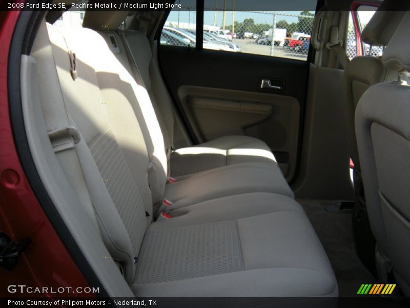 Redfire Metallic / Medium Light Stone 2008 Ford Edge SE