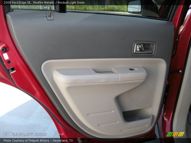Redfire Metallic / Medium Light Stone 2008 Ford Edge SE