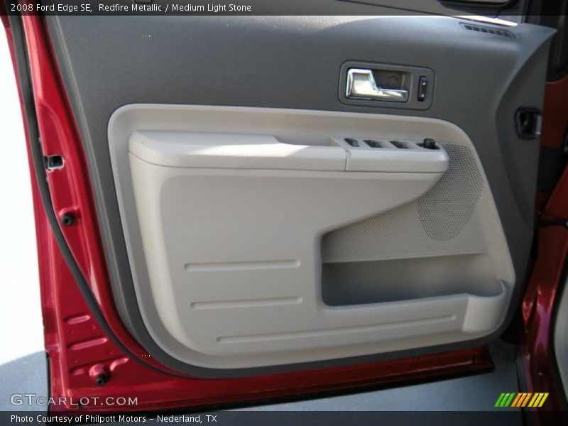 Redfire Metallic / Medium Light Stone 2008 Ford Edge SE