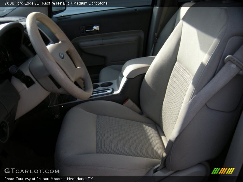 Redfire Metallic / Medium Light Stone 2008 Ford Edge SE